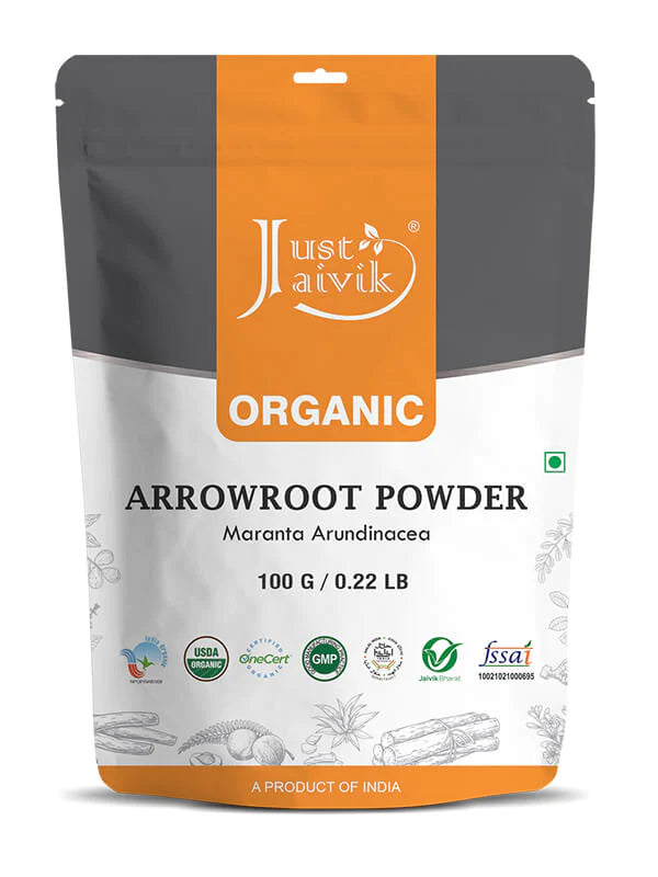 Arrowroot Powder | (Maranta Arundinacea) USDA Organic - Indian - Gluten Free - Just Jaivik – 100gm