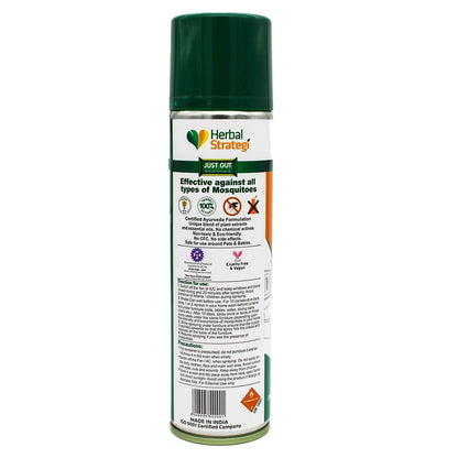 Repellent | Ayurvedic Mosquito Repellent Room Spray  (2X Power Spray)-Made With Essential Oils &amp; Plant Extracts -100% Herbal Actives - Certified Ayurveda (AYUSH) - Non-Toxic &amp; Eco friendly - No Side Effects , NO CFC - Herbal Strategi - 200ml