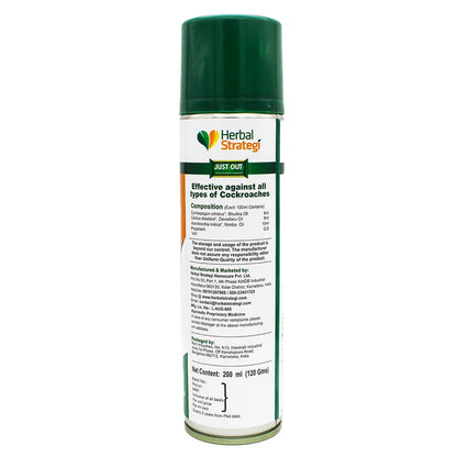 Repellent | Ayurvedic Cockroach Repellent (2X Power Spray)-Made With Essential Oils &amp; Plant Extracts -100% Herbal Actives - Certified Ayurveda (AYUSH) - Non-Toxic &amp; Eco friendly - No Side Effects , NO CFC - Herbal Strategi - 200ml