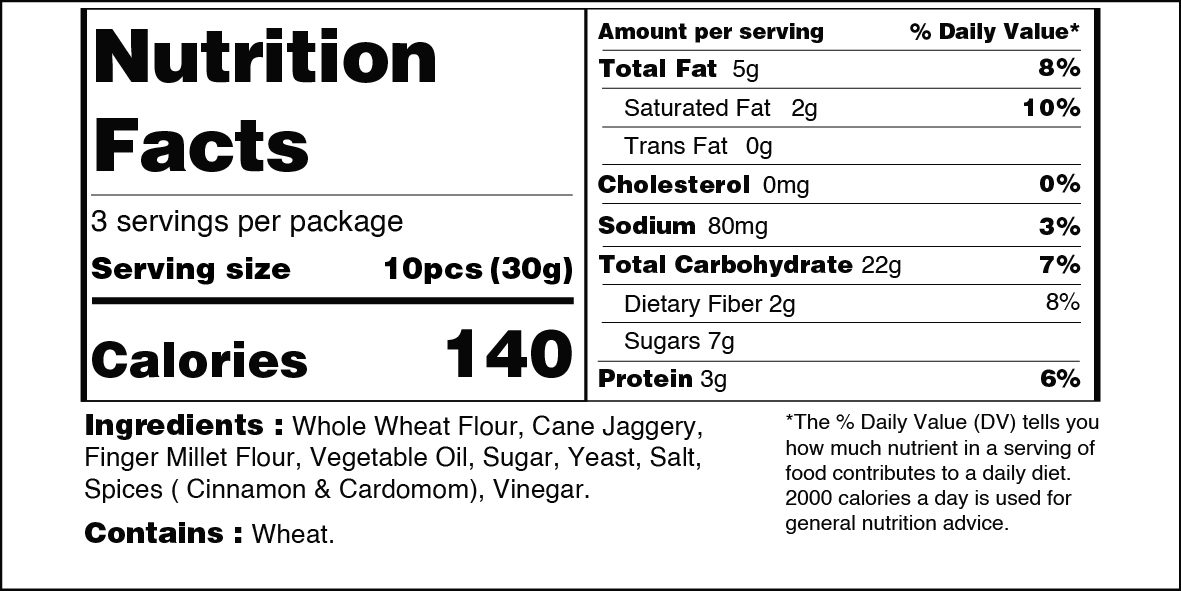 Artisan Ragi Rusk – Grami Super Foods – 180gm