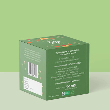 Calm | Ashwagandha &amp;amp; Hemp Blend - Edible Powder Mix – For Stress Relief – Natural – Vegan, Gluten Free, Soy Free &amp;amp; No Additives – Health Horizon – 120gm
