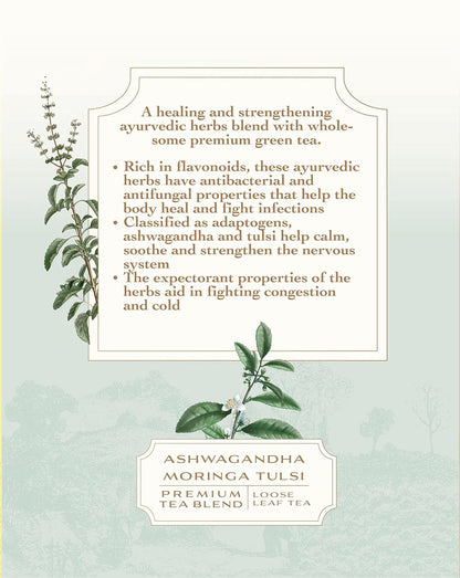 Yogi Tea (Ashwagandha, Moringa &amp; Tulsi) – The Earth Reserve – 50gm
