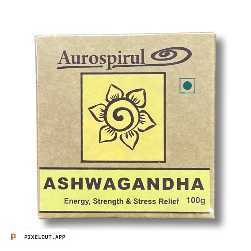 Ashwagandha Powder | (Strength &amp; Stress Relief) - Aurospirul – 100gm