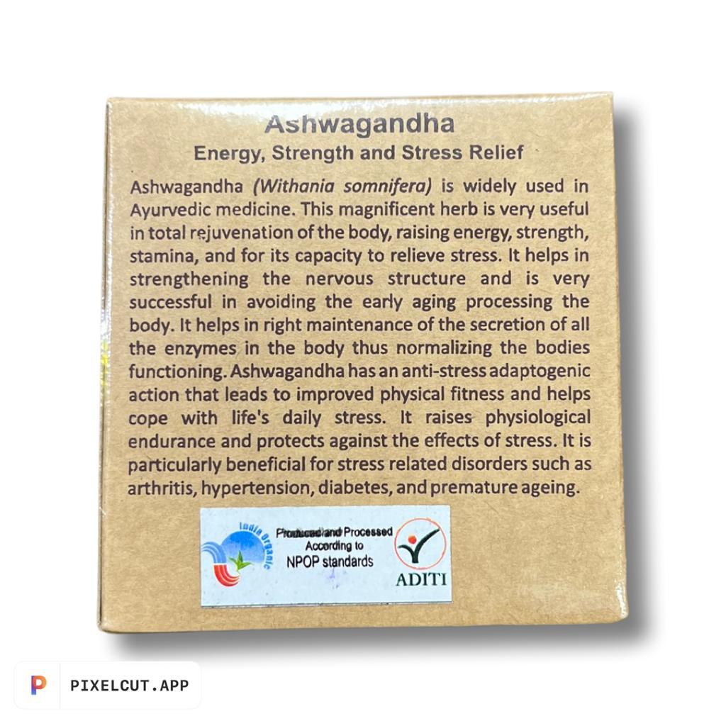Ashwagandha Powder | (Strength &amp; Stress Relief) - Aurospirul – 100gm