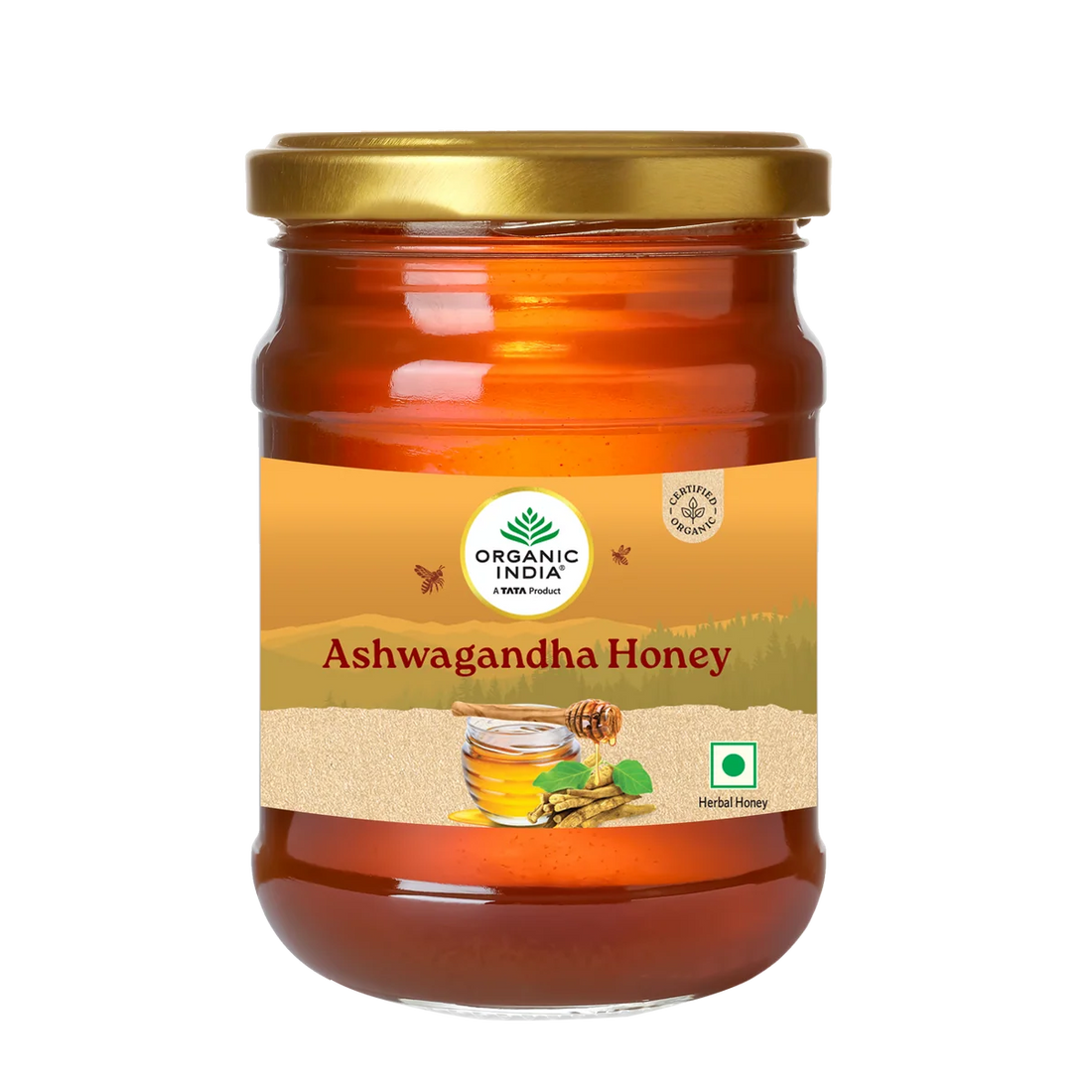 Honey | Ashwagandha Honey -Goodness of Antioxidants -No preservatives- Organic India - 125gm