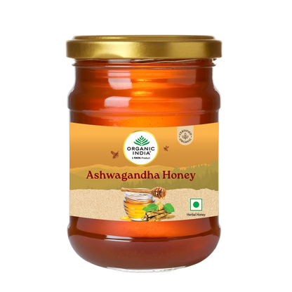Honey | Ashwagandha Honey -Goodness of Antioxidants -No preservatives- Organic India - 125gm