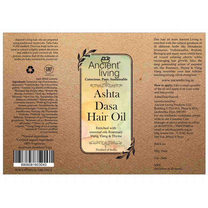 Asta Dasha Hair Oil - Ancient Living - 200ml