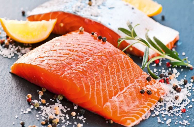 Salmon | Atlantic Salmon Saku (With Skin) – No Antibiotics And Hormone Free - Nature’s Soul – 200gm