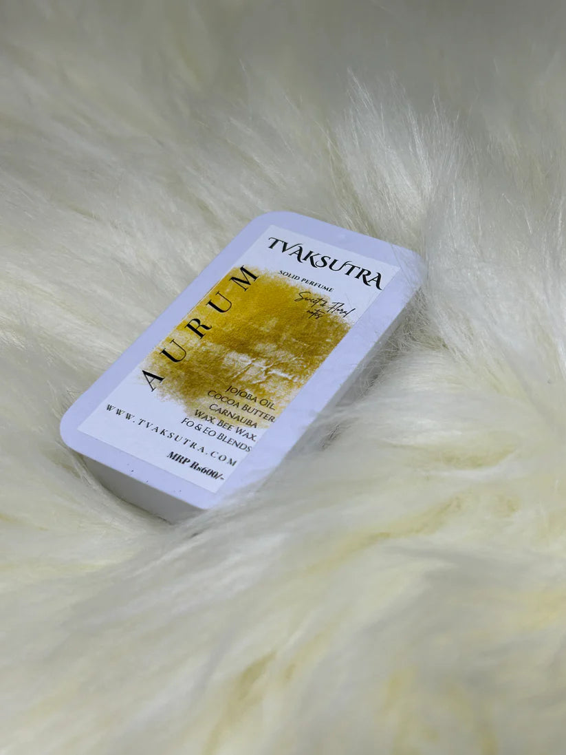 Solid Perfumes | Aurum Solid Perfumes  (Sweet Floral)-  Long Lasting Freshness - Tvaksutra