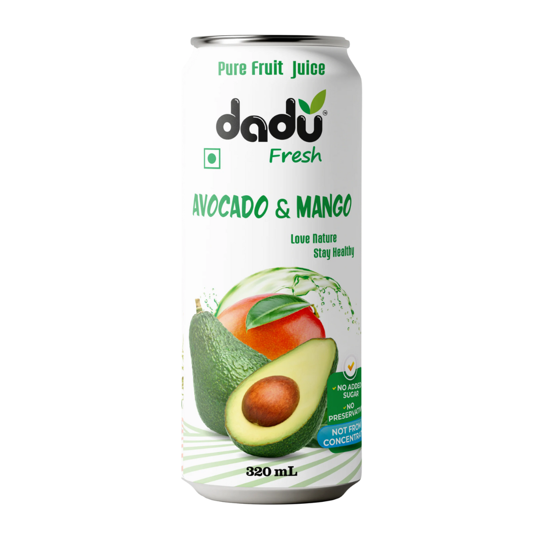 Juice | Avocado &amp; Mango Juice – No Added Sugar, No Preservatives &amp; No Concentrate – Dadu Fresh – 320ml