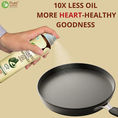Avocado Oil Spray | Virgin Avocado Oil Spray - Ideal For Salad Dressing, Sauteing, Baking &amp;amp; Frying - Good For Skin - Organic - Cold Pressed - Pure Nutrition - 200ml
