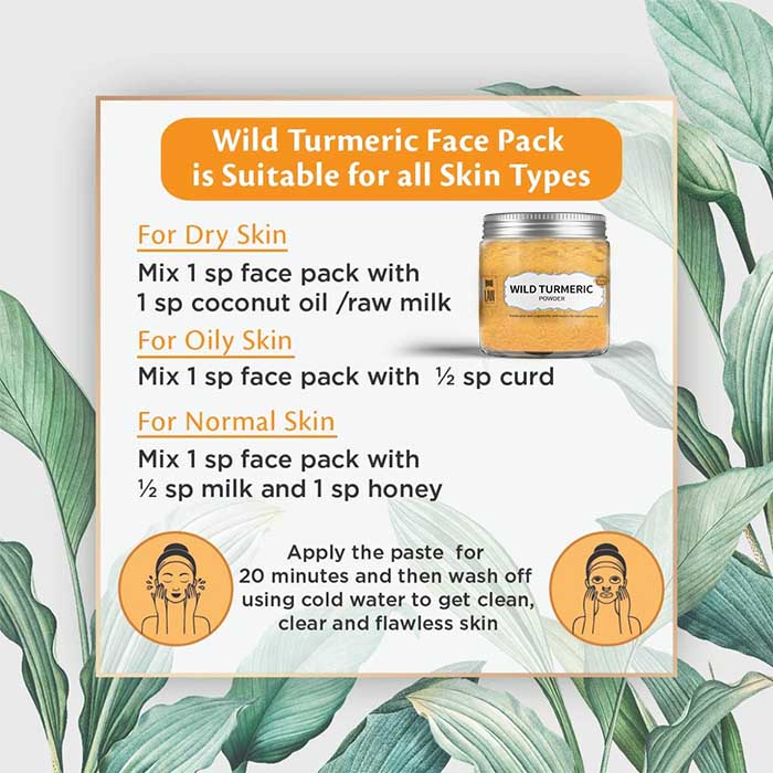 Wild Turmeric Powder – 100% Pure - Looms And Weaves – 100gm