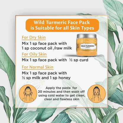 Wild Turmeric Powder – 100% Pure - Looms And Weaves – 100gm