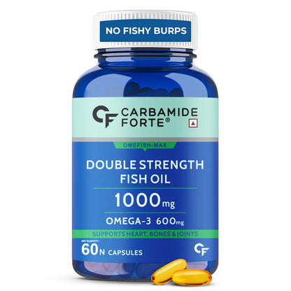Double Strength Fish Oil 1000mg Omega-3 Carbamide Forte- 120 Softgel capsules
