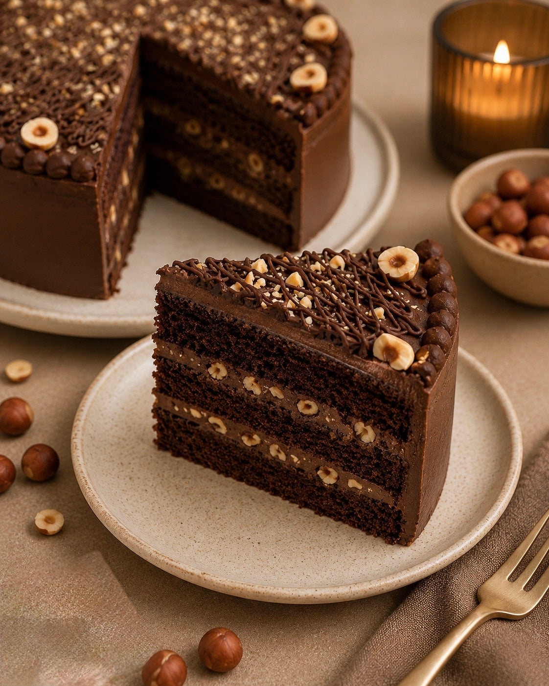 Cake | Chocolate Hazelnut Cake - Vegan &amp; Gluten Free – Nature’s Soul