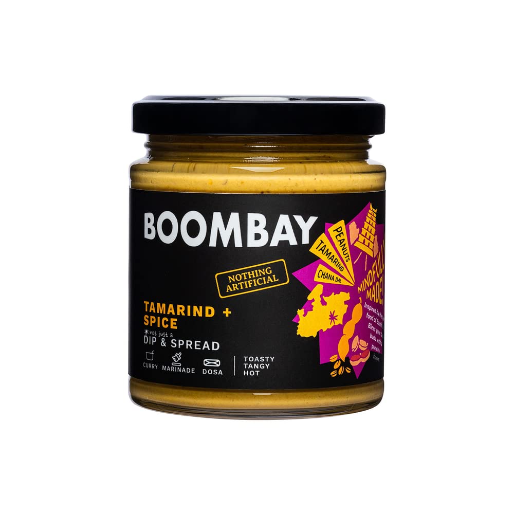 Tamarind + Spice | Dip & Spread (Toasty Tangy Hot) - Curry - Marinade - Dosa - Boombay - 190gm