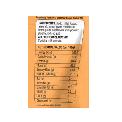 Badam Milk Powder | Millet (Mix And Drink) - High In Calcium, Cholesterol Free, Trans Fat Free, Rich Source Of Protein &amp;amp; Iron - TruMillets - 200gm