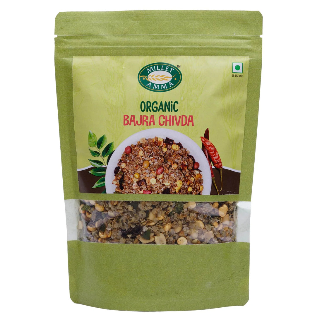 Bajra Chidva | Organic – Vegan &amp;amp; Gluten Free – Millet Amma – 250gm
