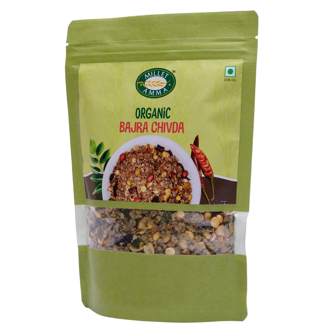 Bajra Chidva | Organic – Vegan &amp;amp; Gluten Free – Millet Amma – 250gm