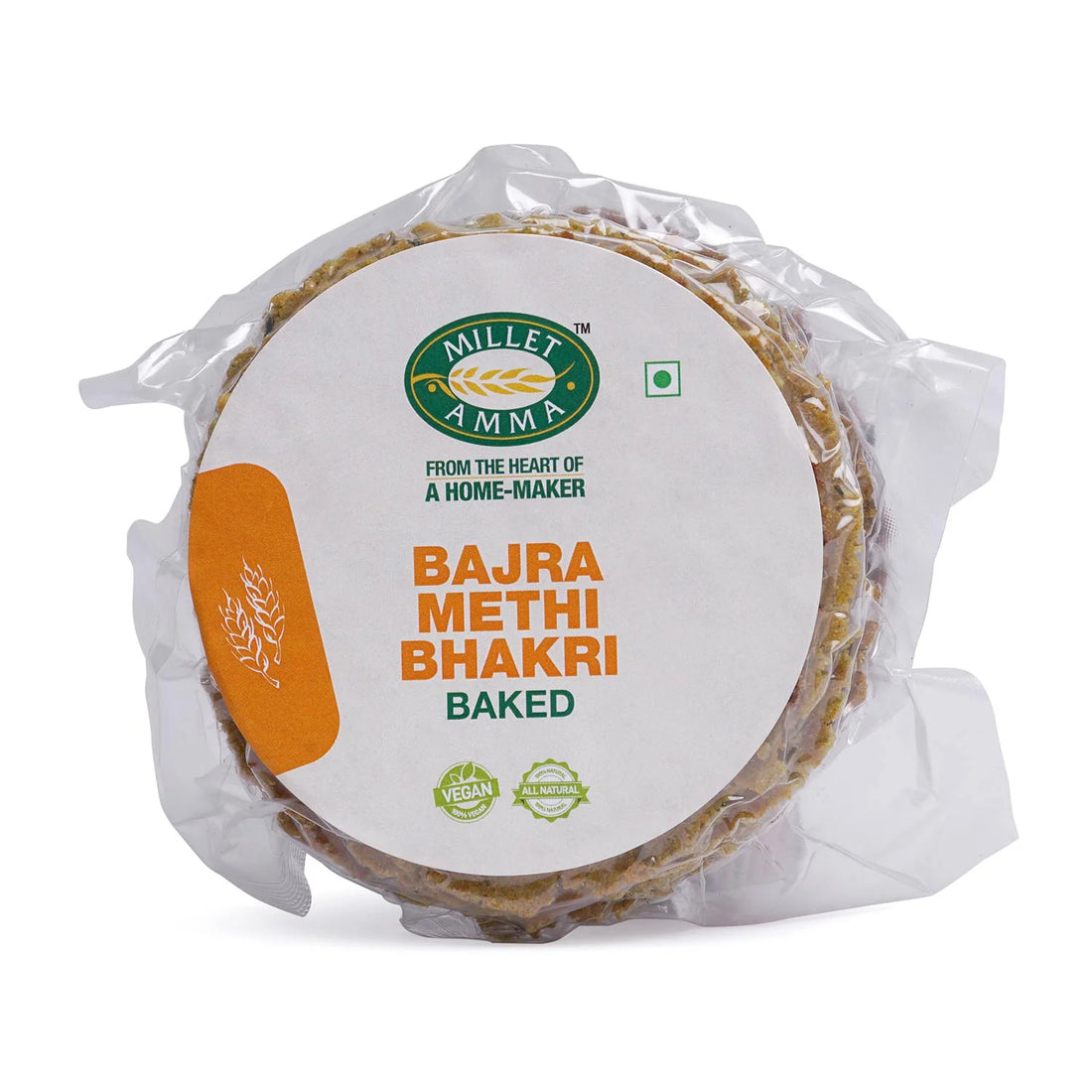 Bajra Methi Bhakhri – Vegan - Millet Amma – 180gm