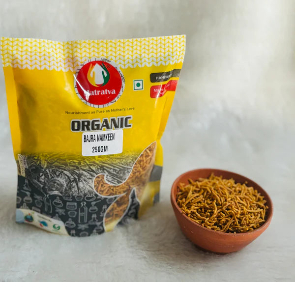 Bajra Namkeen | Millets Namkeen - Handmade - No colour, No Soda, Preservatives Free - Matratva - 250gm