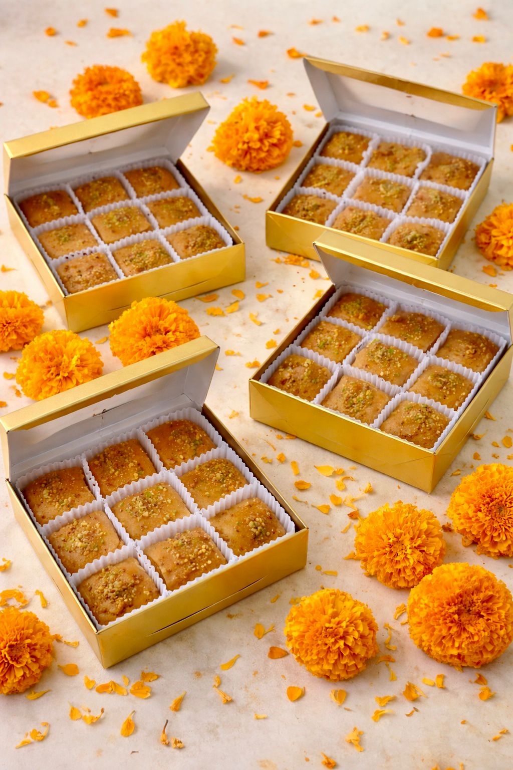 Millet Baklava - Baked - Rose Flavour - Vegan, Gluten Free &amp; Refined Sugar Free – Nature’s Soul - 350gm