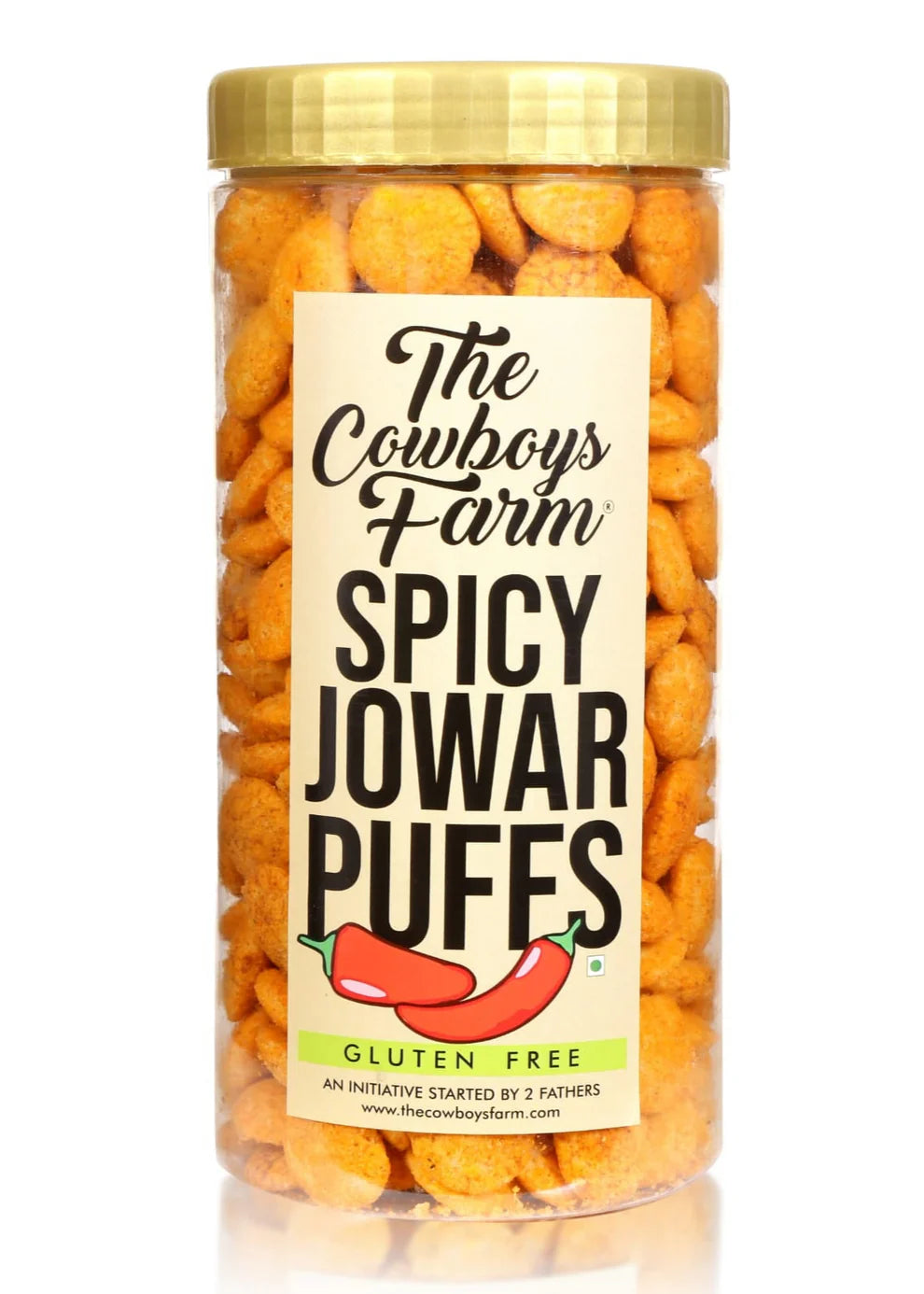 Jowar Puffs | (Spicy) – Baked – Gluten Free &amp; Diabetic Friendly - The Cow Boys Farm – 150gm