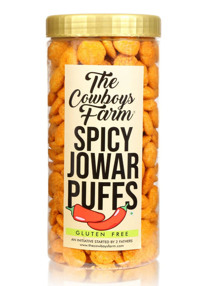 Jowar Puffs | (Spicy) – Baked – Gluten Free &amp; Diabetic Friendly- The Cow Boys Farm – 170gm