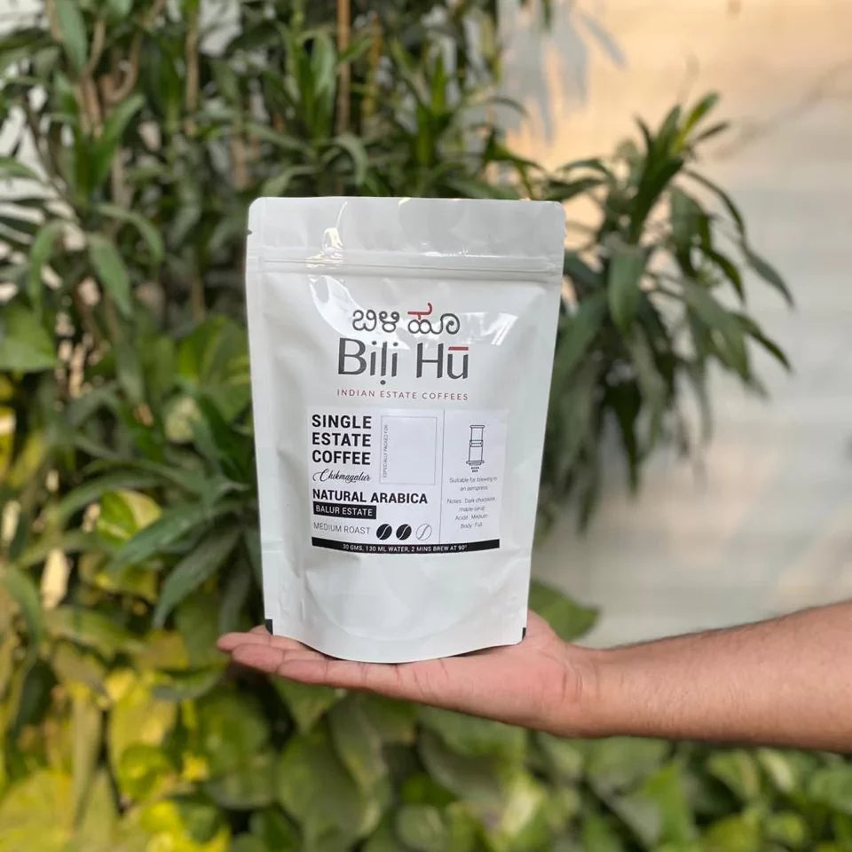 Coffee | Balur Estate Arabica Medium Roast Coffee  - Drip Filter - Single Estate - Natural - Indian – Bili Hu – 200gm