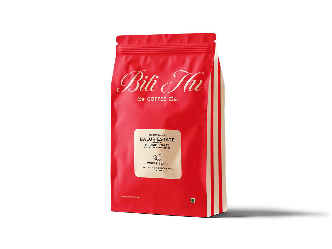 Coffee | Balur Estate Arabica Medium Roast Coffee - French Press - Single Estate - Natural - Indian – Bili Hu – 200gm