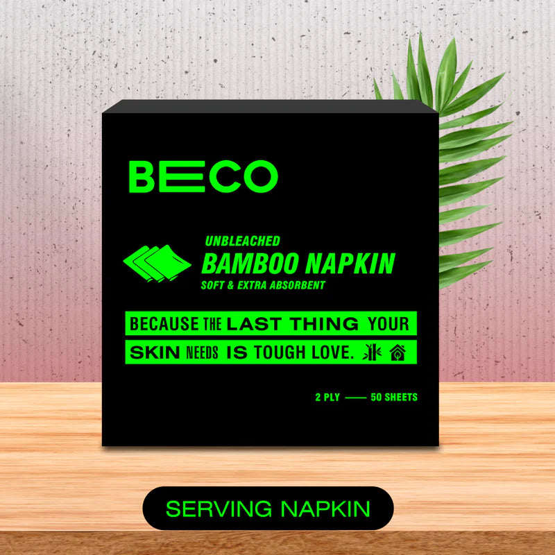 Bamboo Napkins | Sustainable Bamboo Serving Napkins - Beco - 50 Pieces