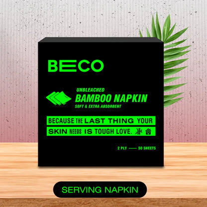 Bamboo Napkins | Sustainable Bamboo Serving Napkins - Beco - 50 Pieces