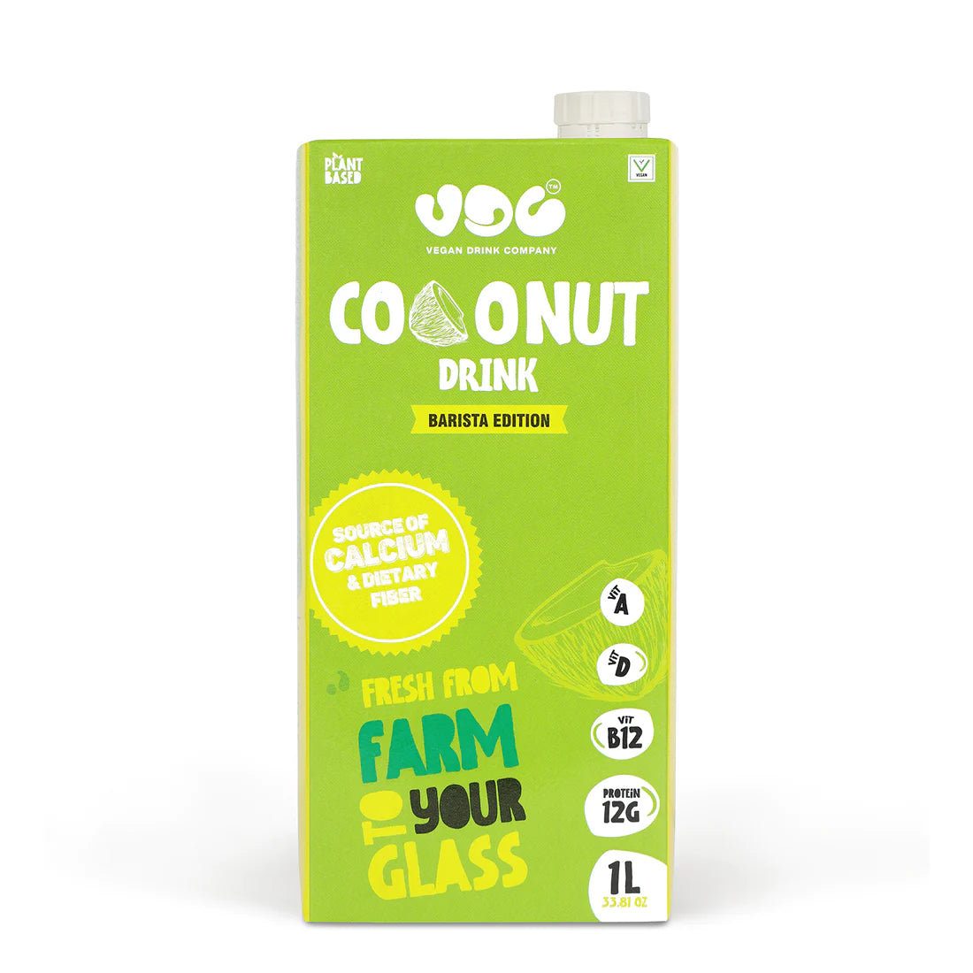 Coconut Drink | Barista Edition (Made Using Organic Cream &amp;amp; Water) - Cruelty Free, Soya Free, Non GMO, No Added Sugar, Preservatives, Cholesterol, No Artificial Flavors &amp;amp; Colors - VDC - 1000ml
