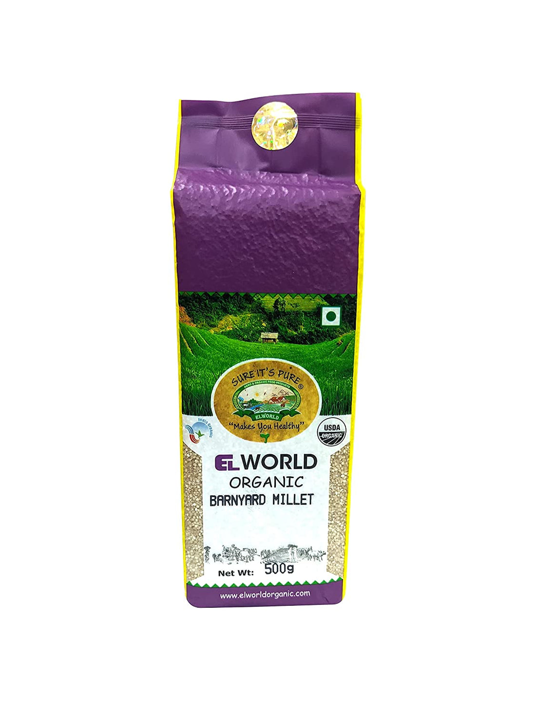 Barnyard Millet | (Rich Source Of Fibre) – Elworld Organic – 500gm