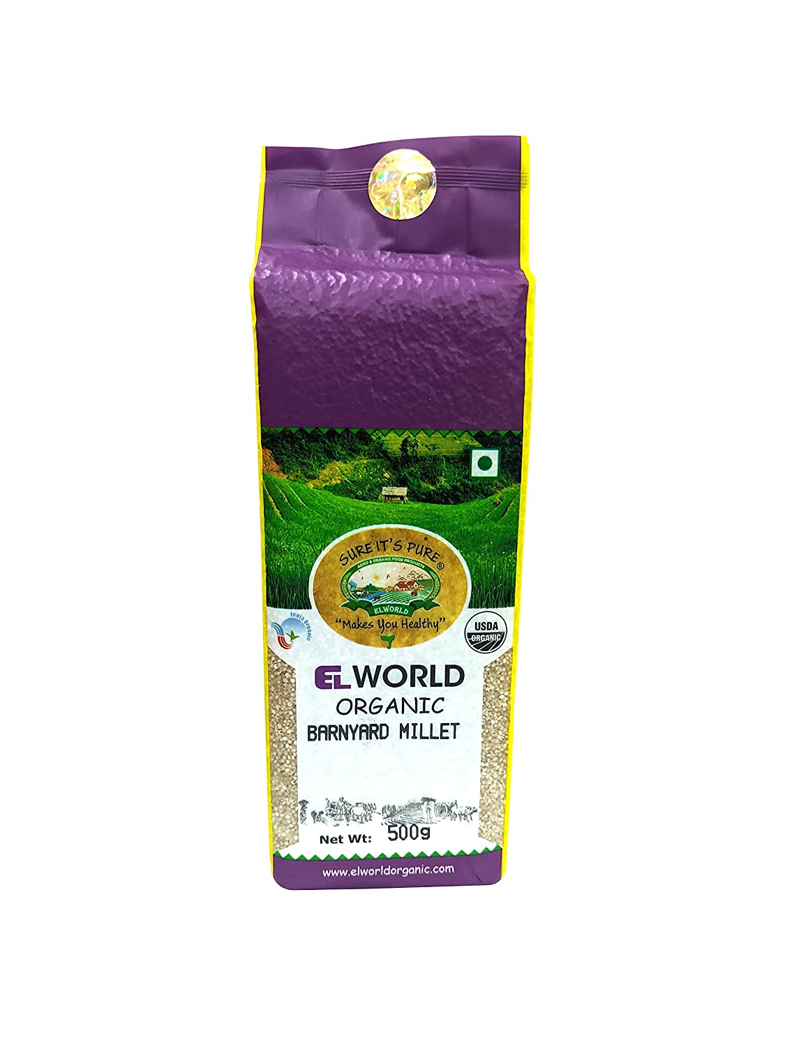 Barnyard Millet | (Rich Source Of Fibre) – Elworld Organic – 500gm