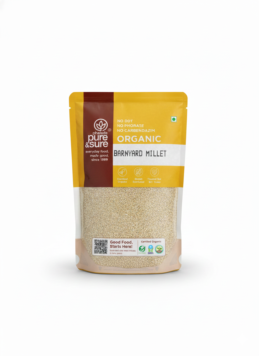 Barnyard Millet | USDA Organic - Naturally Gluten Free - Pure And Sure - 500gm
