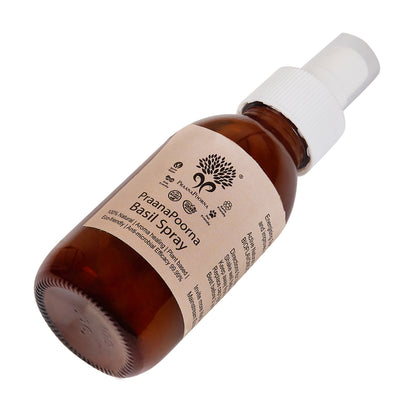 Basil Spray | Tulsi Spray -100% Natural - Plant Based, Eco Friendly &amp; Chemical Free - Praanapoorna - 100ml