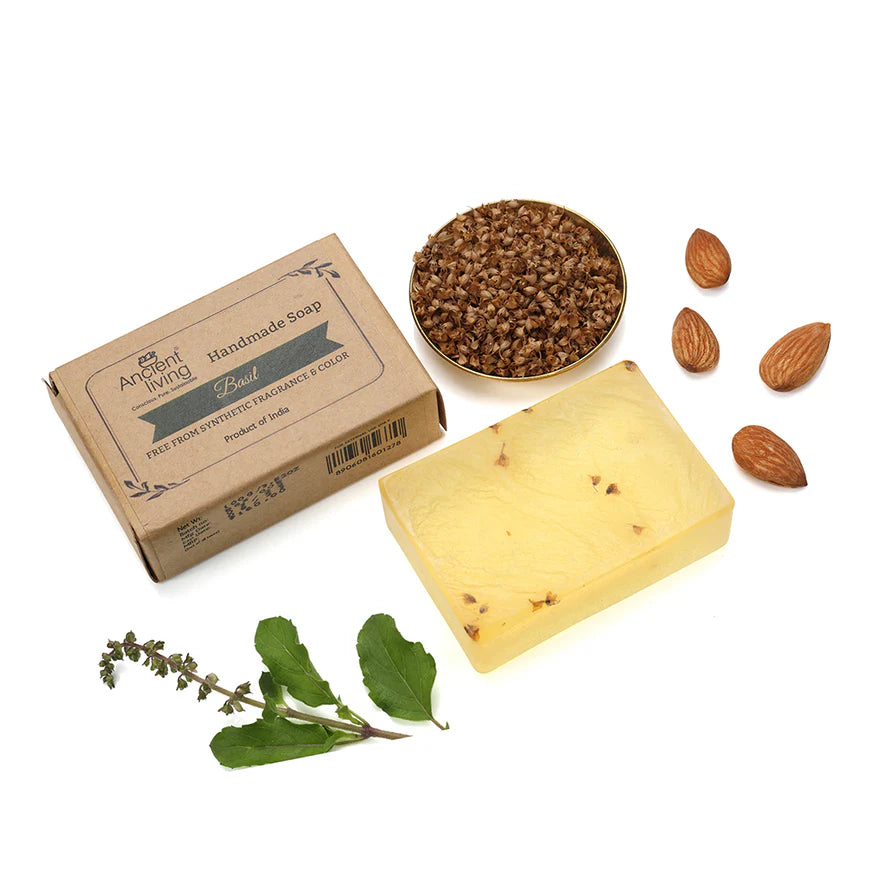 Soap | Basil Luxury Handmade Soap - Ancient Living - 100gm