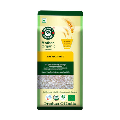 Rice | White Basmati Rice - Mother Organic - 1000gm