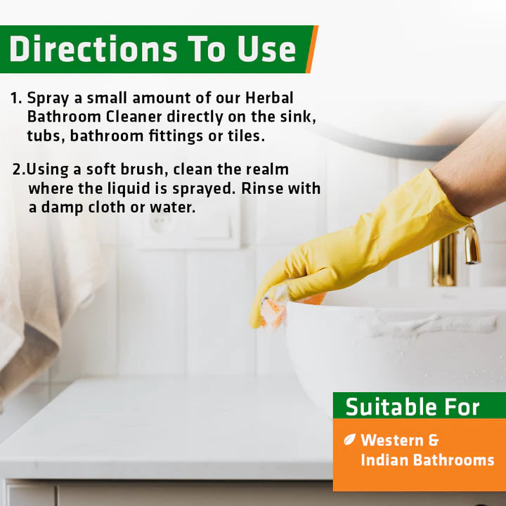 Bathroom Cleaner Non-Toxic And Biodegradable – Natural - Indian - Chemical Free - Herbal Strategi – 2000ml