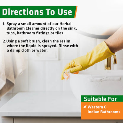 Bathroom Cleaner Non-Toxic And Biodegradable – Natural - Indian - Chemical Free - Herbal Strategi – 2000ml