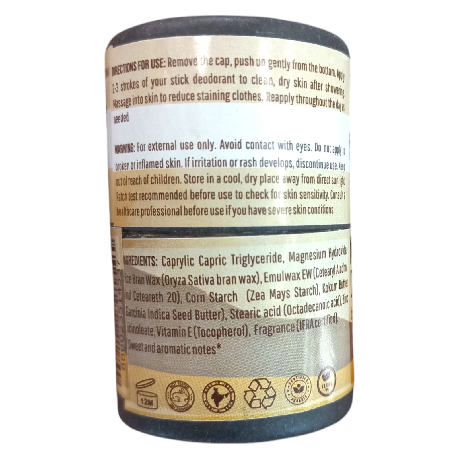 Deodorant | Bee-ing Vanilla - Natural Deodorant - For All Skin Types - Vegan - Nature Masons - 20gm