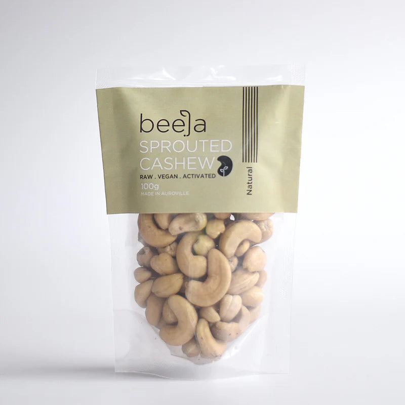 Cashew | Sprouted – Activated - Raw – Natural – Vegan – Beeja – 100gm