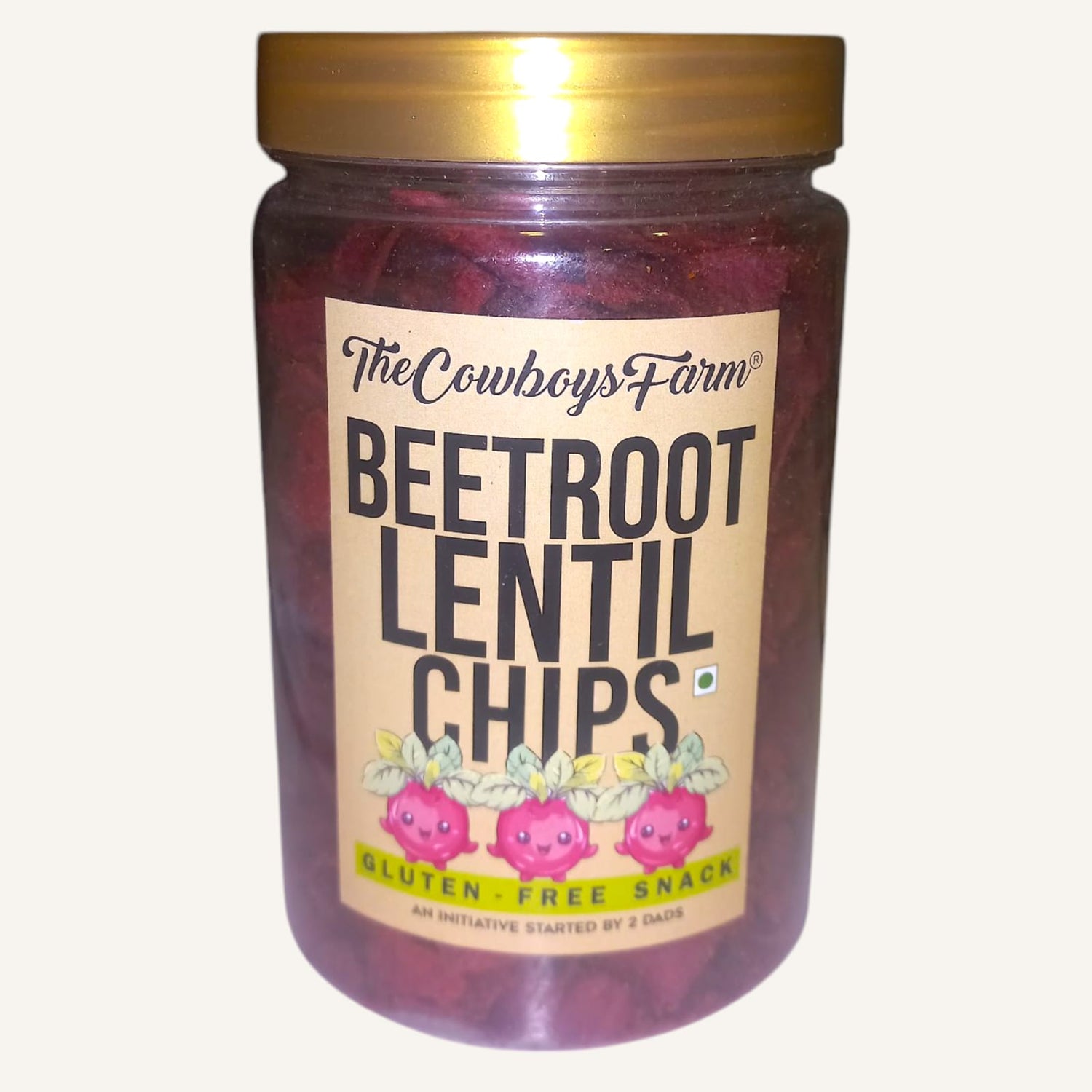 Chips | Beetroot Lentil Chips – Gluten Free, No Palm Oil, No Onion, No Garlic &amp; No Added Preservatives – The Cowboys Farm – 160gm