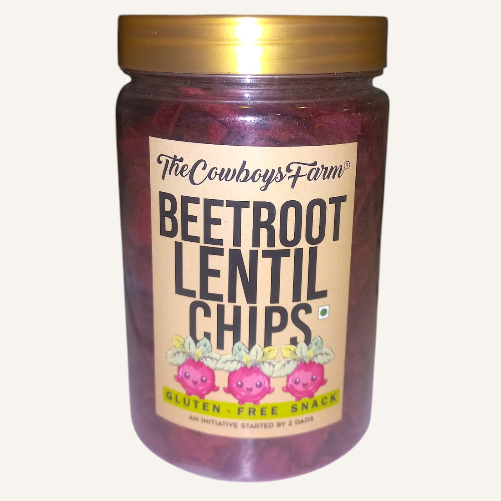 Chips | Beetroot Lentil Chips – Gluten Free, No Palm Oil, No Onion, No Garlic &amp; No Added Preservatives – The Cowboys Farm – 160gm