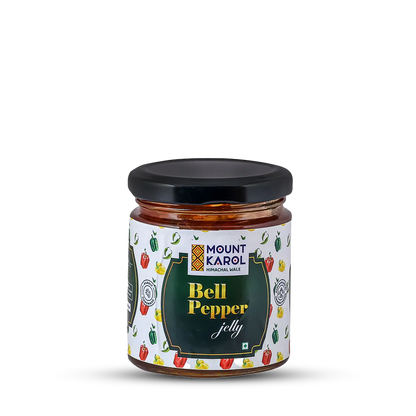 Jelly | Bell Pepper Jelly - Pure Himalayan Flavor - No Emulsifiers, Stabilisers, Nothing Artificial, No Flavour Enhancers, Colours &amp; No Artificial Preservatives - Mount Karol - 250gm