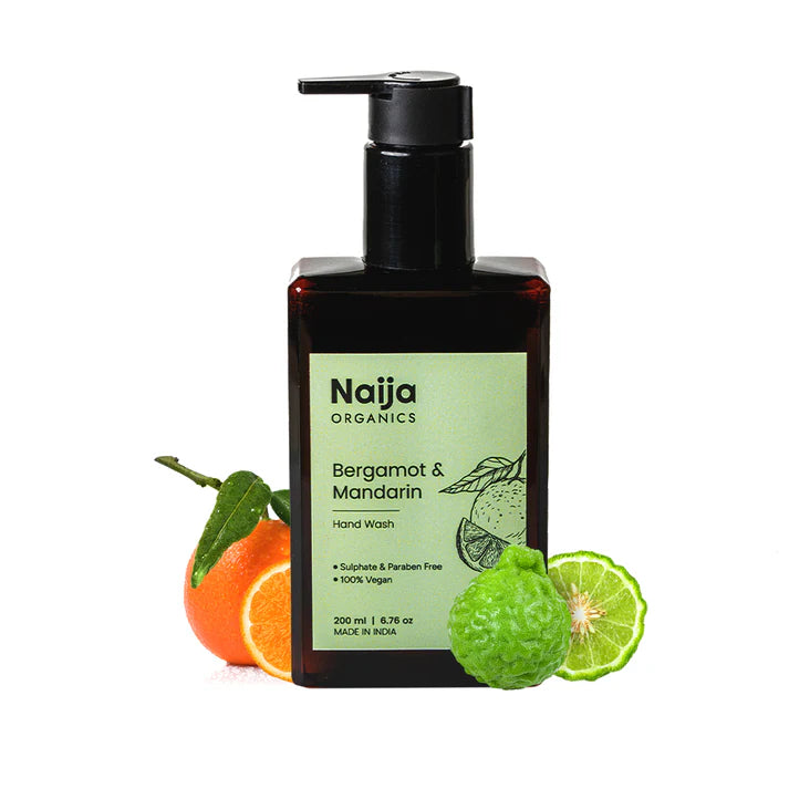 Hand Wash | Bergamot &amp; Mandarin Hand Cleanser -100%vegan, Sulphate &amp; Paraben Free – Naija – 200ml