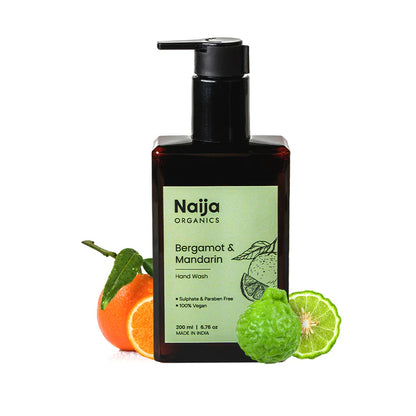 Hand Wash | Bergamot &amp; Mandarin Hand Cleanser -100%vegan, Sulphate &amp; Paraben Free – Naija – 200ml