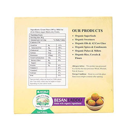 Besan Laddu – Natural - Elworld Organic – 300gm