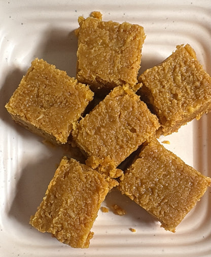 Chakki | Fresh Besan Chakki Mithai - Made From 100% Organic Ingredients A2 Ghee- Gluten Free - No Preservatives, Refined Sugar Free - Nature&